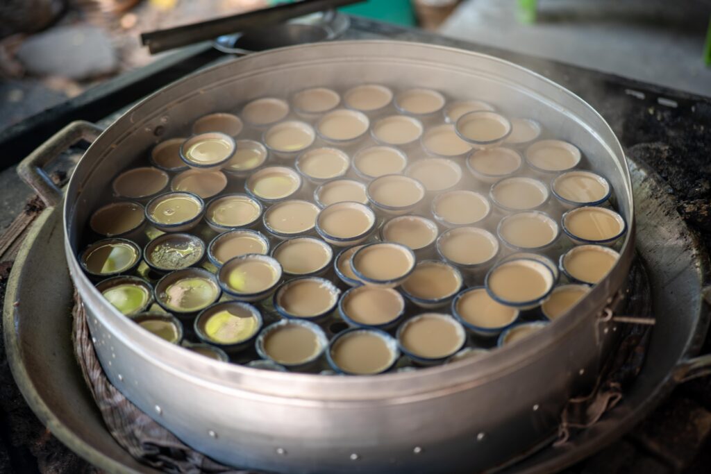 ขนมถ้วยหัวหิน หยอดกะทิ